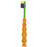 Дитяча зубна щітка Mattes Dino Smile M65 Soft 3+ помаранчева та зелена