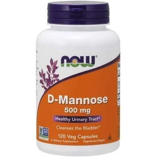 Now Foods D-Mannose 500 мг капсули 120 капсул