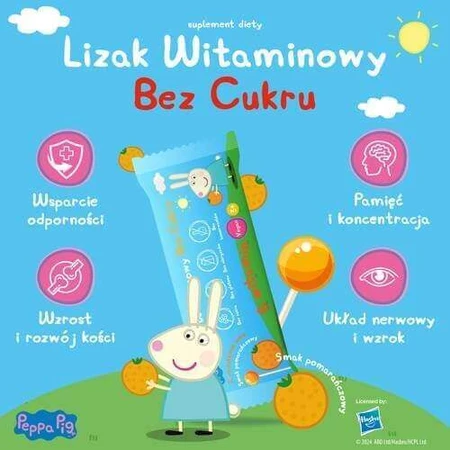 PEPPA PIG витаминный леденец без сахара со вкусом апельсина, 1 штука: цены и характеристики