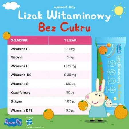PEPPA PIG витаминный леденец без сахара со вкусом апельсина, 1 штука: цены и характеристики