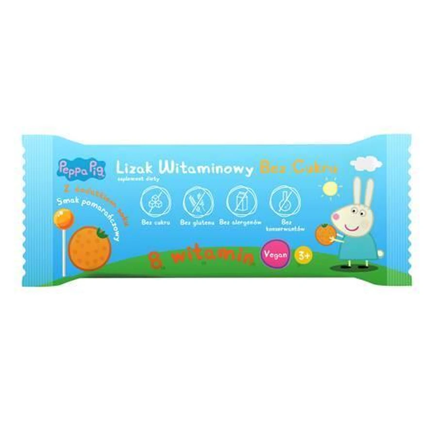 PEPPA PIG витаминный леденец без сахара со вкусом апельсина, 1 штука: цены и характеристики