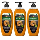 PALMOLIVE MEN Citrus Crush 3-в-1 Набор гелей для душа для мужчин, 3x 750 мл