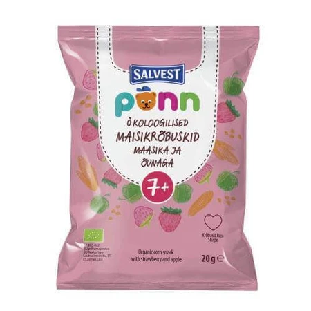 Клубничные чипсы SALVEST PÕNN BIO, 20 г: цены и характеристики