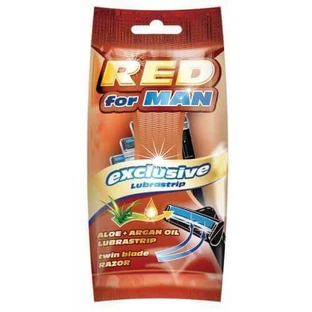 Mattes Red for Man Одноразовая мужская бритва, 5 шт.