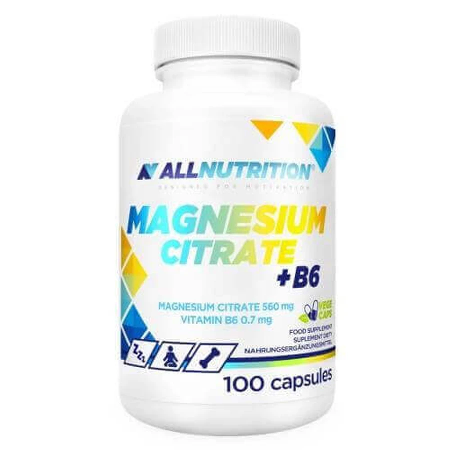 ALLNUTRITION Цитрат магния + B6, 100 капсул: цены и характеристики