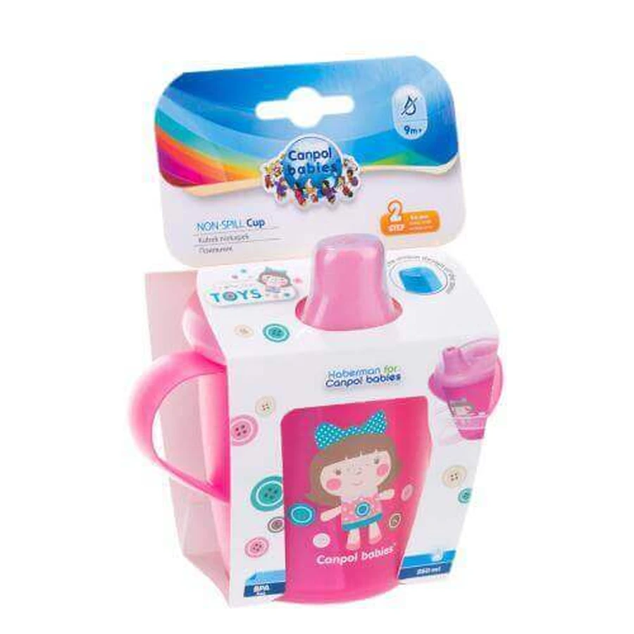 Поїльник для ляльок CANPOL BABIES TOYS рожевий, 250 мл 31/200: ціни та характеристики