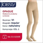 Компрессионные колготки JOBST OPAQUE CCL1 натуральные, размер 6 ZP: цены и характеристики