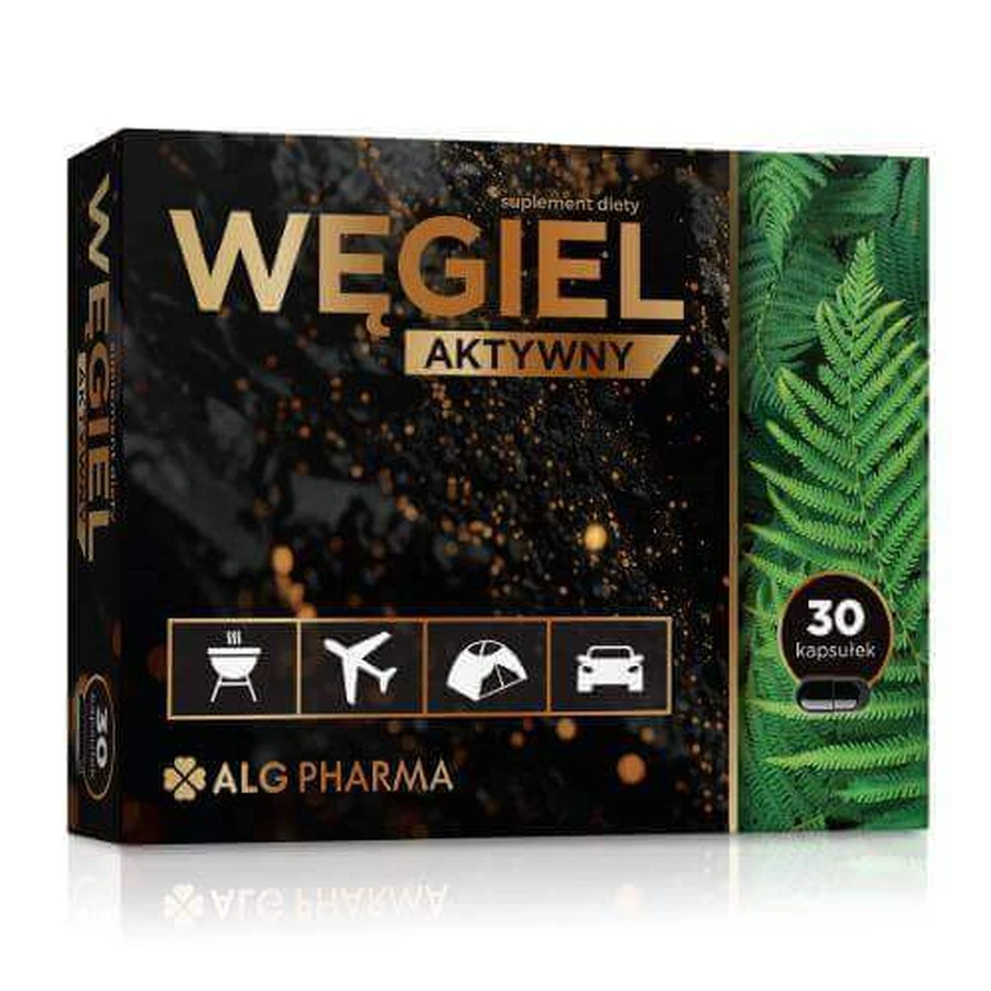 Вугілля активоване ALG PHARMA, 30 капс.: ціни та характеристики