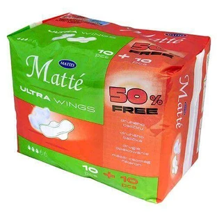 Гігієнічні рушники MATTES Duo Ultra з крильцями, 20шт