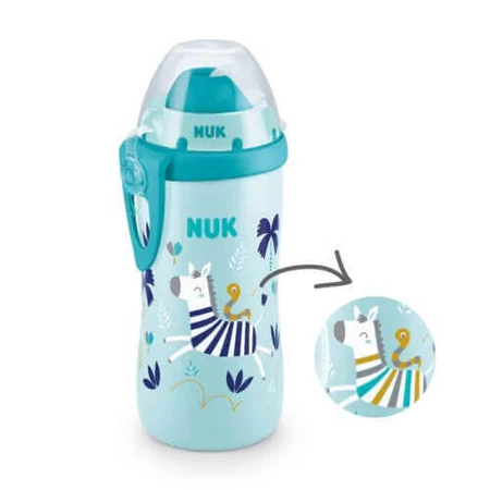 NUK Flexi Cup М'яка солом'яна чашка 12м+ синя, 300мл: ціни та характеристики