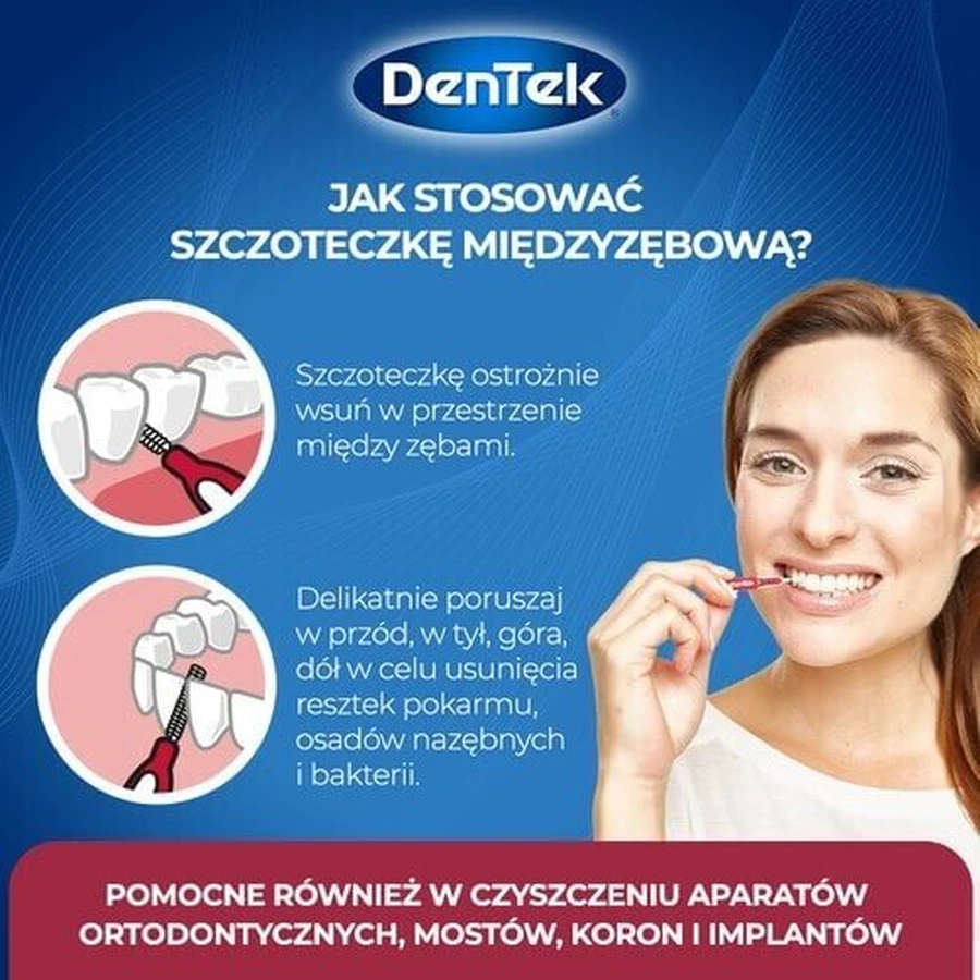 Щітки міжзубні DENTEK Easy Brush розмір 2, 6шт: ціни та характеристики