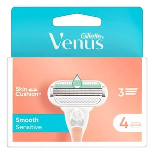 Gillette Venus Smooth Sensitive Сменные лезвия для бритвы, 4 шт.