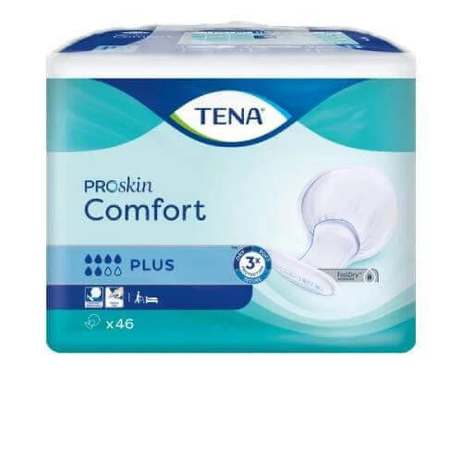 TENA Comfort ProSkin Анатомічні підгузки Plus, 46 шт.: ціни та характеристики