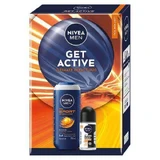 Набір Nivea Men Get Active Ultimate Impact Duo для чоловіків (гель для душу, 250 мл + антиперспірант, 50 мл)
