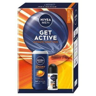 Набір Nivea Men Get Active Ultimate Impact Duo для чоловіків (гель для душу, 250 мл + антиперспірант, 50 мл)
