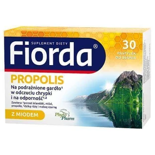 Пастилки Fiorda Прополис с медом, 30 шт.