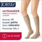 JOBST ULTRASHEER Короткие компрессионные носки для колен CCL1 натуральные, размер 4 ZP: цены и характеристики
