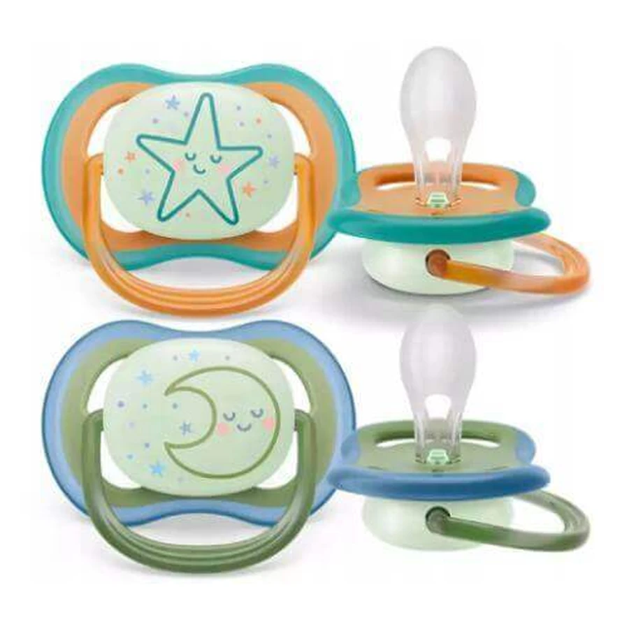 AVENT Ultra Air Ортодонтическая пустышка 18м+ SCF376/23, 2шт: цены и характеристики