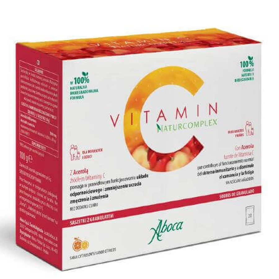 Вітамін С Naturcomplex, 20 пакетиків х 5г: ціни та характеристики