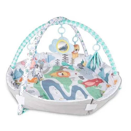 Canpol Babies Розвиваючий ігровий килимок манеж для немовлят 0м+ Сафарі 81/100: ціни та характеристики