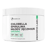 Progress Labs Chlorella Spirulina Young Barley Organic 400 мг, 500 таблеток