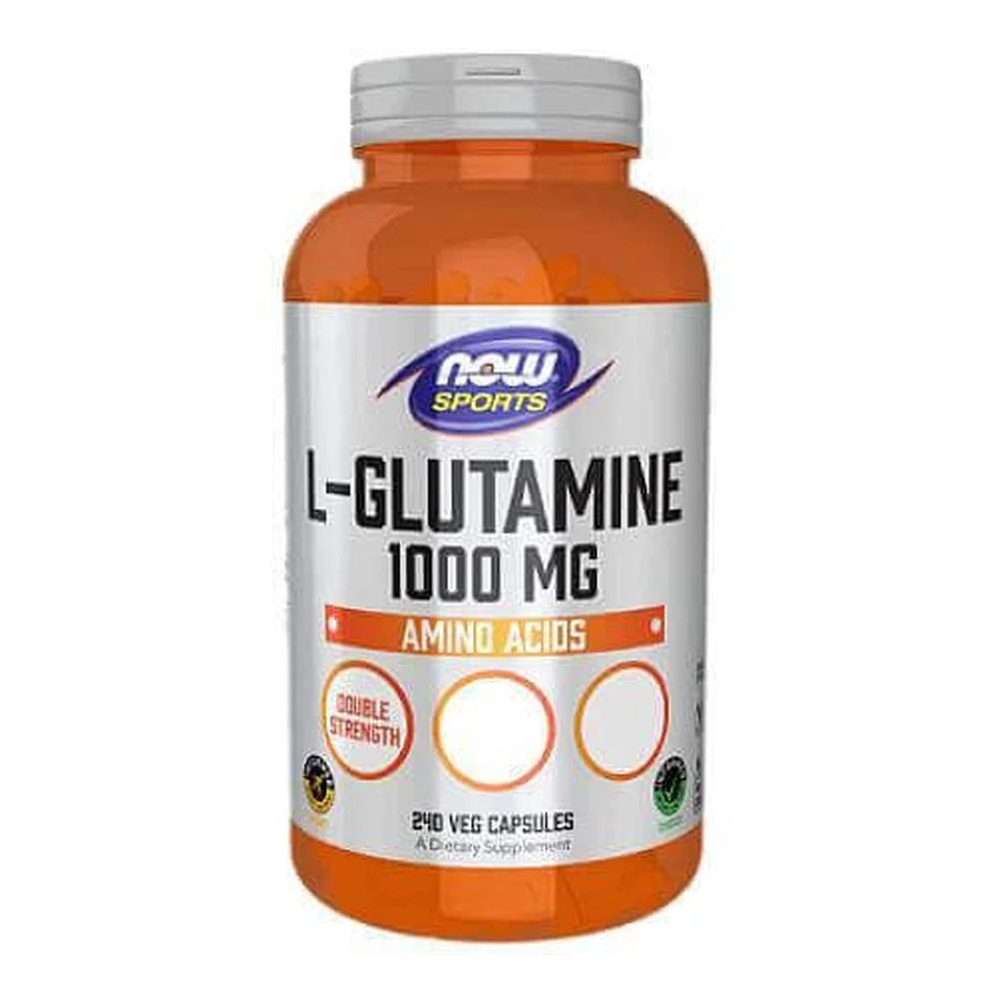 Now Foods L-глютамин 1000 мг, 240 капс: цены и характеристики