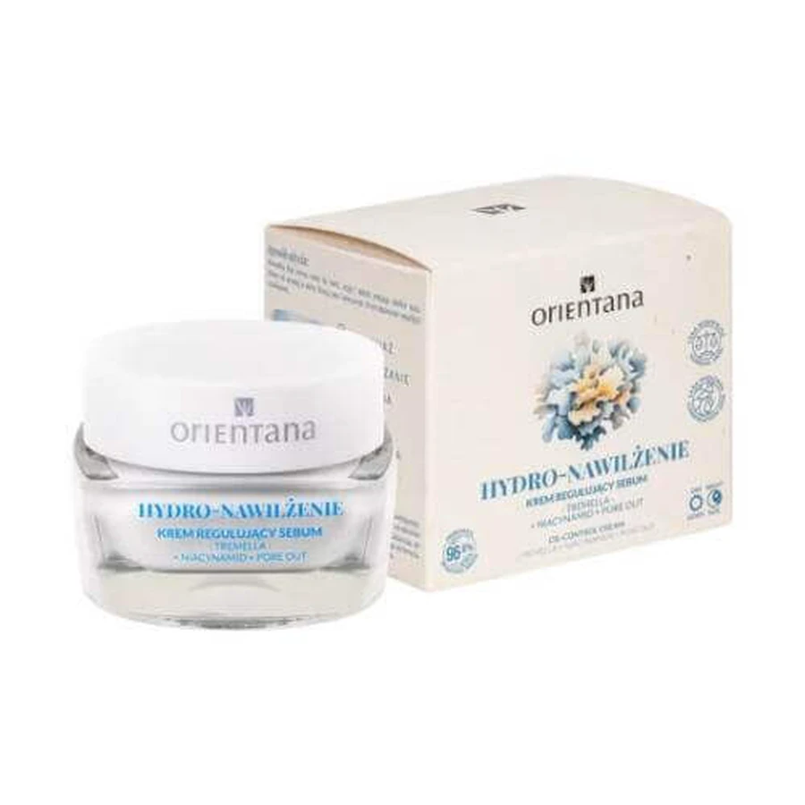 Orientana Гідрорегулюючий зволожуючий крем Tremella Niacinamide Pore out, 50 мл: ціни та характеристики