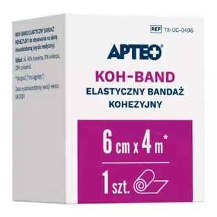Apteo Koh-Band Еластичний когерентний бинт 6 см х 4 м, 1 шт.