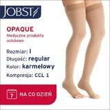 Длинные компрессионные чулки JOBST OPAQUE CCL1 карамельного цвета, размер 1 OP