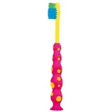 Детская зубная щетка Mattes Dino Smile M65 Soft 3+ розово-желтая