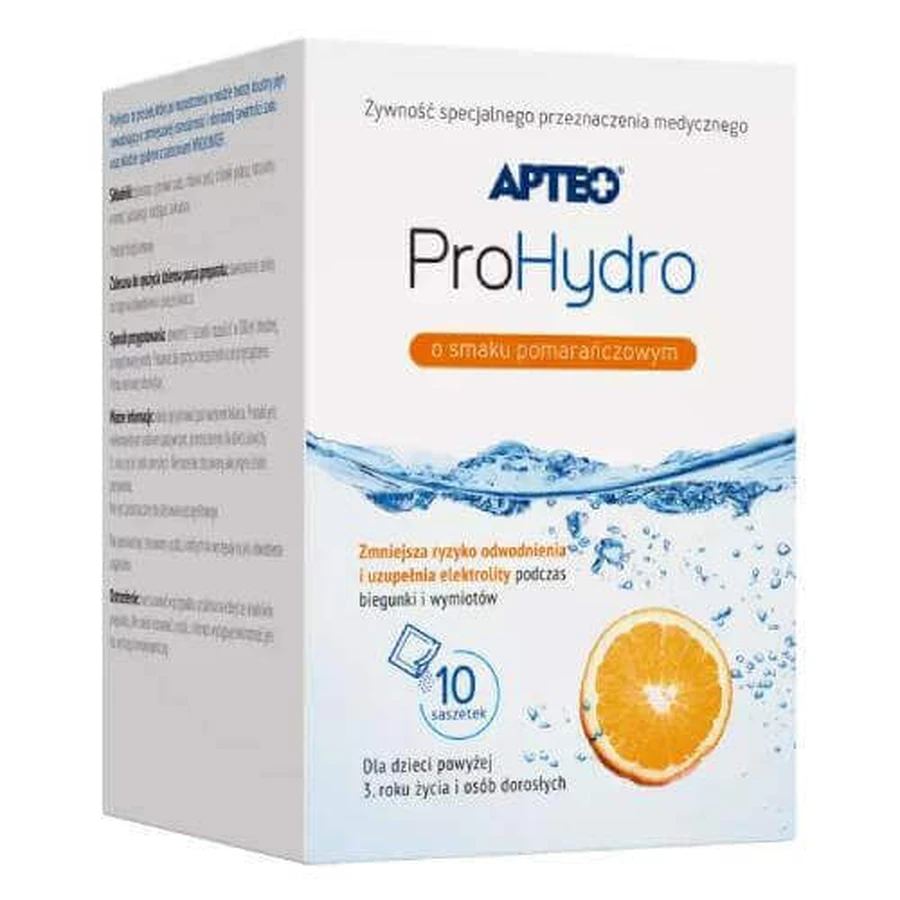 APTEO ProHydro со вкусом апельсина, 10 пакетиков: цены и характеристики