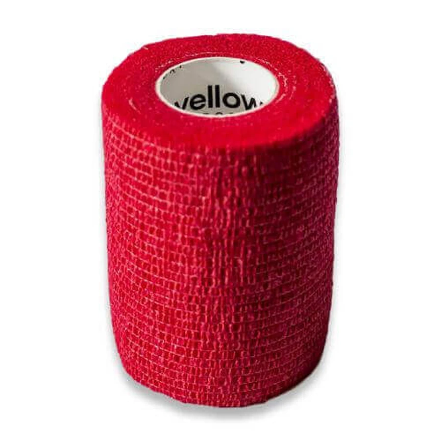Когезивний бинт YellowBAND 7,5 см х 4,5 м червоний: ціни та характеристики
