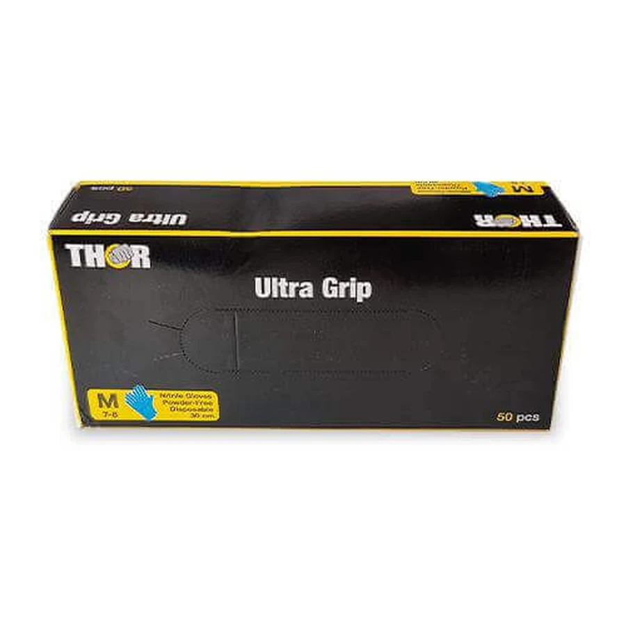 ABENA Перчатки нитриловые Thor Ultra Grip bp30см синие размер M, 50шт: цены и характеристики