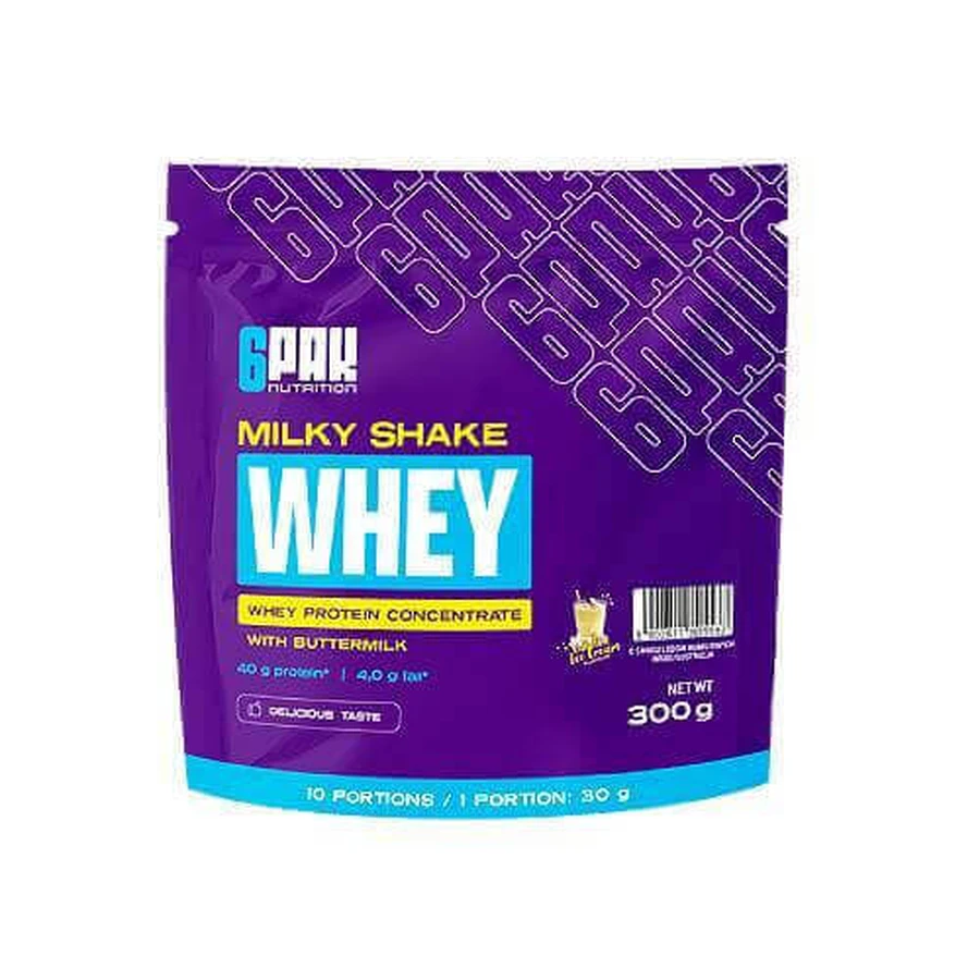 6Pak Nutrition Milky Shake Whey Vanilla, 300 г: цены и характеристики