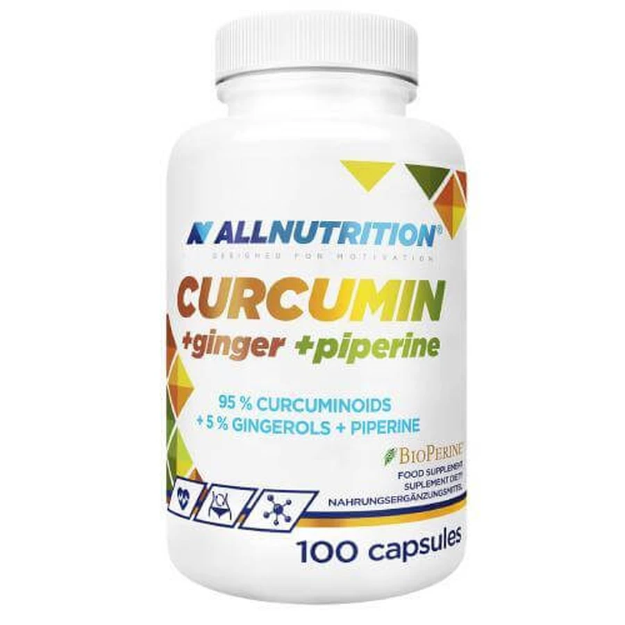 Allnutrition Куркумін + Імбир + Піперин, 100 капс.: ціни та характеристики