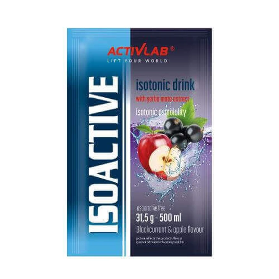 Ізотонічний напій ACTIVLAB ISOACTIVE Чорна смородина з яблуком, 31,5г: ціни та характеристики