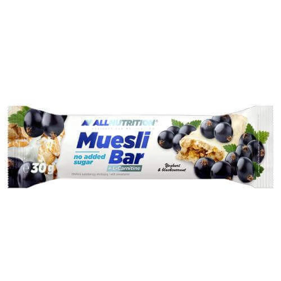Енергетичний батончик ALLNUTRITION Muesli Bar з л-карнітином Чорна смородина, 30г: ціни та характеристики