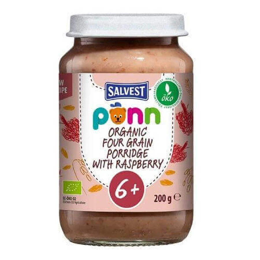 SALVEST PÕNN BIO Малина со злаками, 200 г: цены и характеристики