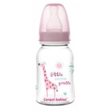 CANPOL BABIES Пляшечка вузька 120мл Африка Рожевий жираф 0м+ 59/100