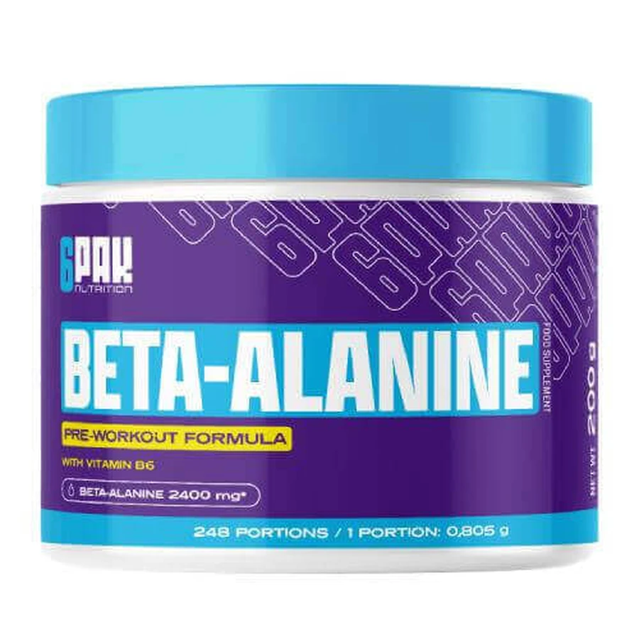 6Pak Nutrition Бета-аланін, 200 г: ціни та характеристики