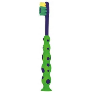 Дитяча зубна щітка Mattes Dino Smile M65 Soft 3+ синьо-зелена