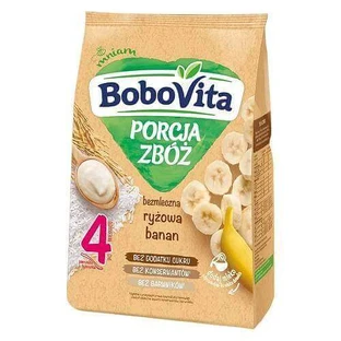BoboVita Porcja Zbóż безмолочна рисова каша з бананом 4м+, 170 г