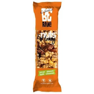 Арахісово-медовий батончик BeRAW Nuts&Honey з пеканом, 30 г