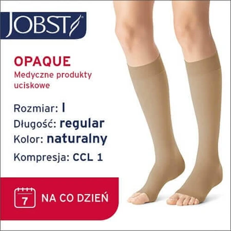 Довгі компресійні гольфи JOBST OPAQUE CCL1 натуральні, розмір 1 OP: ціни та характеристики