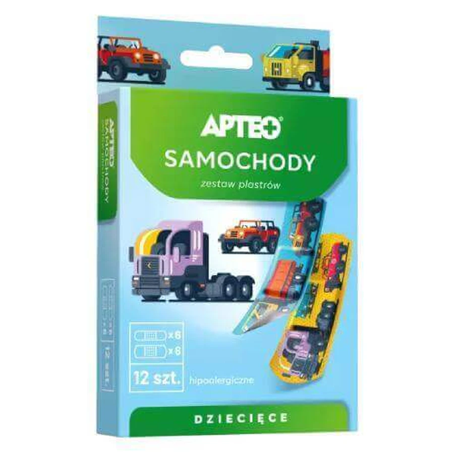 Пластыри APTEO CARE для детей - машинки, 12 шт.: цены и характеристики