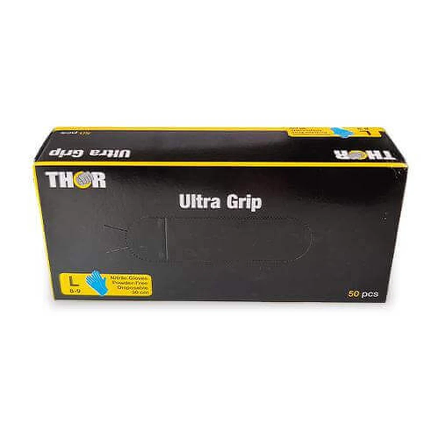 Рукавички нітрилові ABENA Thor Ultra Grip бр30см сині розмір L, 50шт: ціни та характеристики