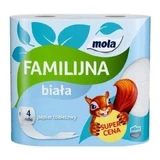 Туалетний папір Mola Familijna білий, 4 шт.