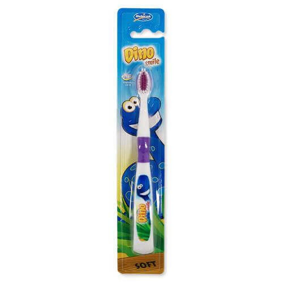 Дитяча зубна щітка Mattes Dino Smile M48 ніжно-фіолетова: ціни та характеристики