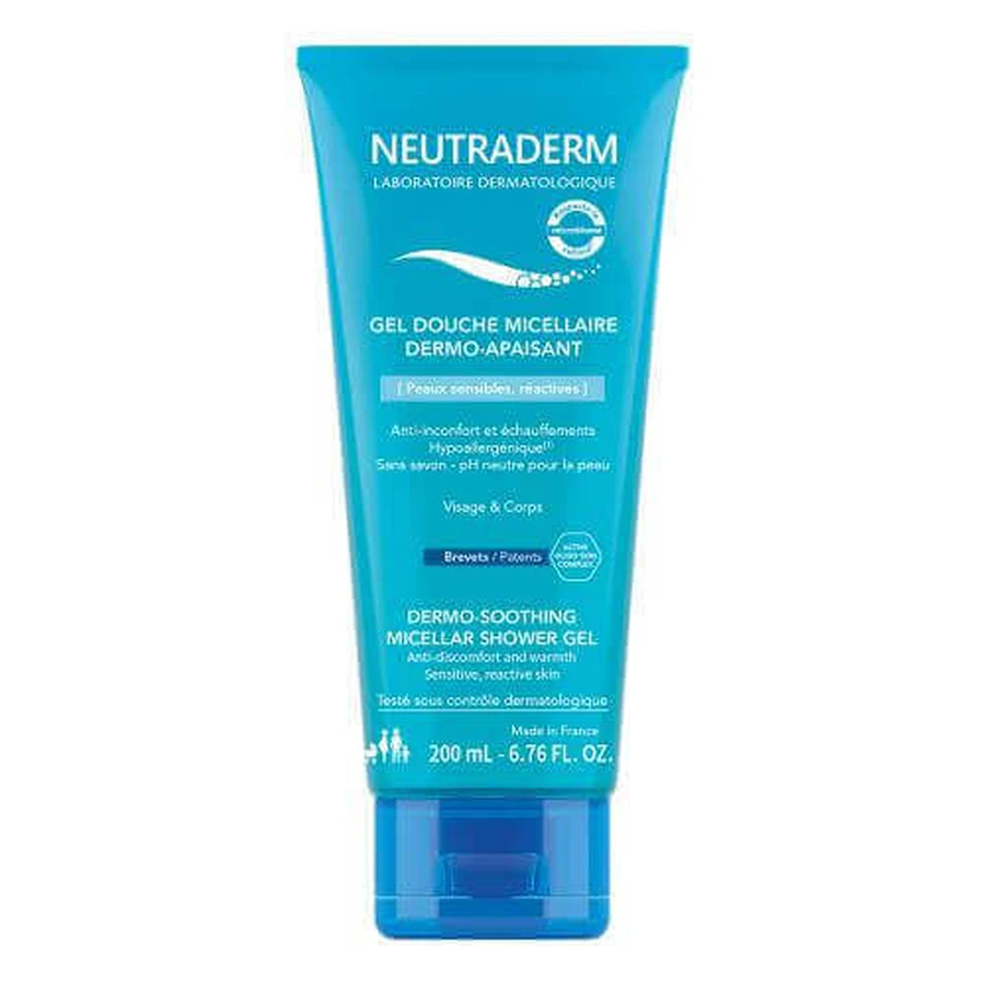 NEUTRADERM Дермо-успокаивающий мицеллярный гель для душа, 200 мл: цены и характеристики