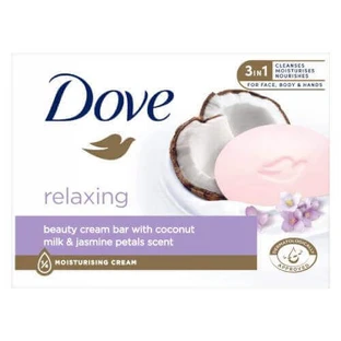 Dove Relaxing Creamy Cleansing Bar Кокосовое молоко и лепестки жасмина, 90 г